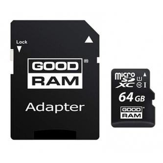 Paměťová karta GOODRAM MicroSDXC 64GB CL10 UHS1+adap.
