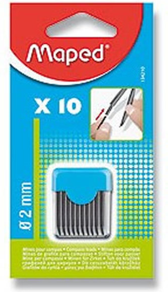 Maped - Tuhy pro kružítka 2mm, 10tuh Maped - Tuhy pro kružítka 2mm, 10tuh