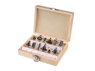 Súprava fréz tvarových do dreva s SK plátkami EXTOL CRAFT 44032 12ks