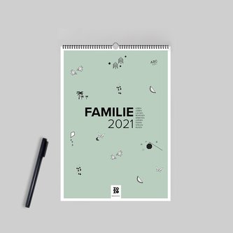Design Familienwandkalender A3 quer (2021)
