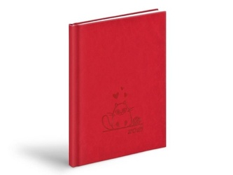 Diář 2021 T805 PU dark red