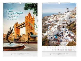 Europe - nástěnný kalendář 2021