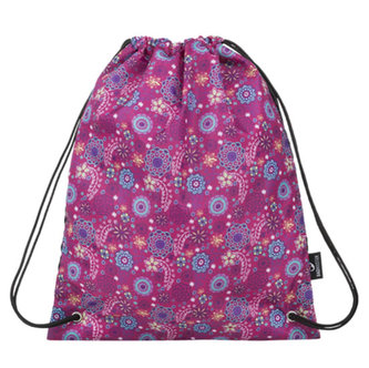 Bagmaster Dívčí školní sáček na přezůvky/sport SHOES ALFA 9 A PINK/VIOLET