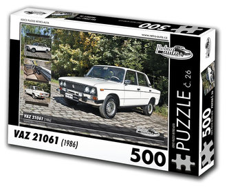 Retro auta Puzzle č. 26 - VAZ 21061 (1986) - 500 dílků