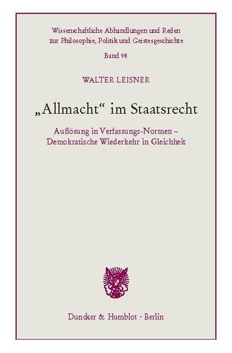 »Allmacht« im Staatsrecht.