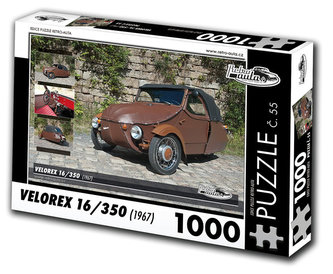 Retro auta Puzzle č. 55 - VELOREX 16/350 (1967) - 1000 dílků