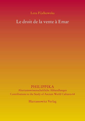 Le droit de la vente à Emar