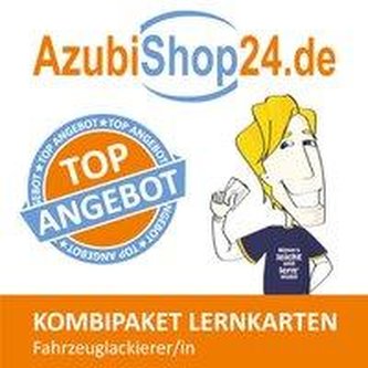 AzubiShop24.de Kombi-Paket Lernkarten Fahrzeuglackierer/-in