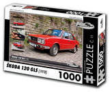 Retro auta Puzzle č. 11 - ŠKODA 120 GLS (1978) - 1000 dílků