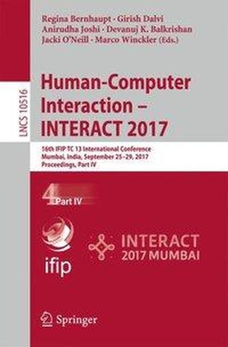 Human-Computer Interaction - INTERACT 2017 - Part IV