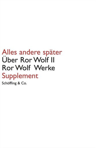 Alles andere später