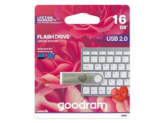 Flash disk GOODRAM USB 2.0 16GB UUN2 stříbrná
