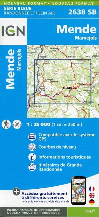 Mende.Marvejols 1:25 000