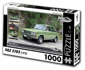 Retro auta Puzzle č. 48 - VAZ 2103 (1978) - 1000 dílků