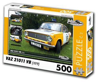 Retro auta Puzzle č. 2 - VAZ 21011 VB (1979) - 500 dílků