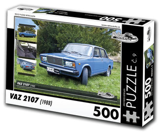 Retro auta Puzzle č. 9 - VAZ 2107 (1988) - 500 dílků