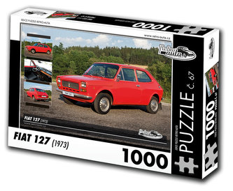 Retro auta Puzzle č. 67 - FIAT 127 (1973) - 1000 dílků