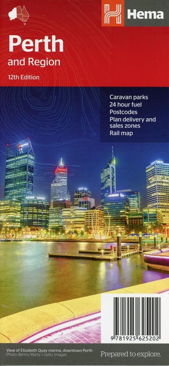 Perth + Region City Handy Map 1 : 80 000