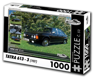 Retro auta Puzzle č. 53 - TATRA 613 - 3 (1987) - 1000 dílků