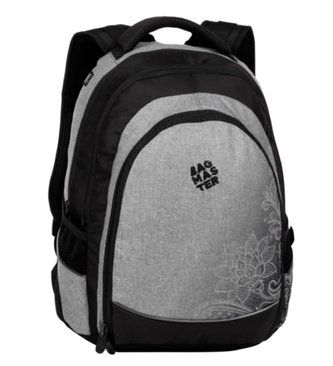 Bagmaster Studentský batoh DIGITAL 20 A GRAY/BLACK