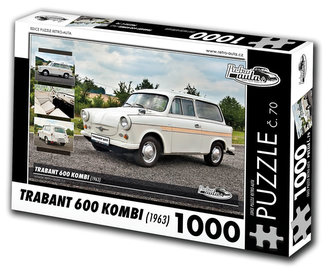 Retro auta Puzzle č. 70 - TRABANT 600 KOMBI (1963) - 1000 dílků
