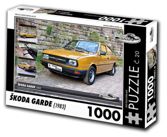 Retro auta Puzzle č. 20 - ŠKODA GARDE (1983) - 1000 dílků