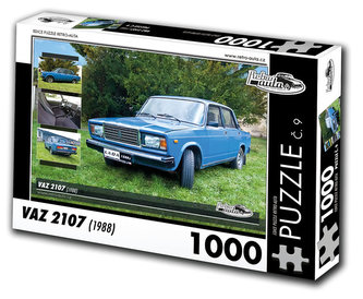 Retro auta Puzzle č. 9 - VAZ 2107 (1988) - 1000 dílků