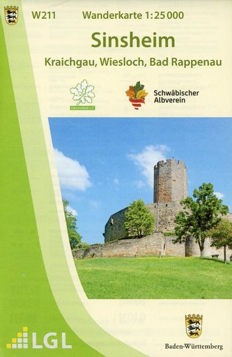Wanderkarte 1:25 000 Sinsheim