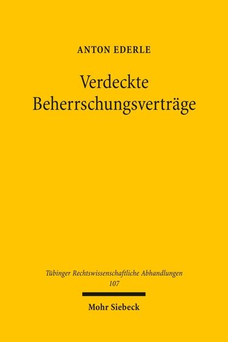 Verdeckte Beherrschungsverträge