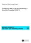 Stärkung der Innenentwicklung - BauGB-Novelle 2012/13