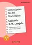 Lernaufgaben für den Wochenplan - Spanisch: 3./4. Lernjahr