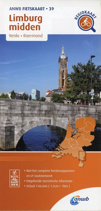 Limburg midden. Venlo / Roermond.  1 : 66 000