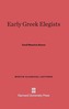 Early Greek Elegists
