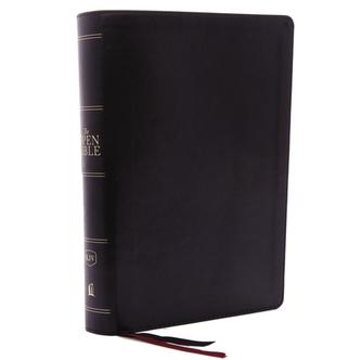 The KJV, Open Bible, Leathersoft, Black, Red Letter Edition, Comfort Print