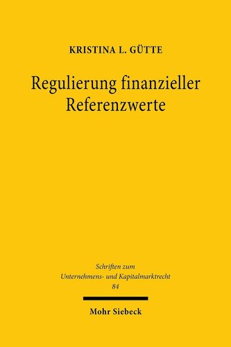 Regulierung finanzieller Referenzwerte
