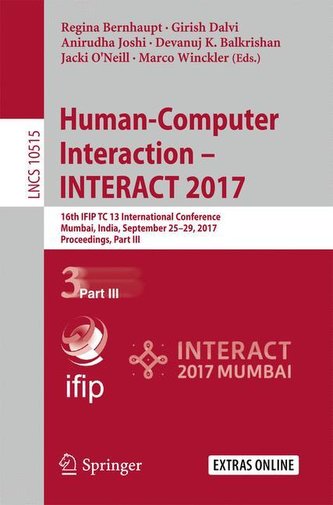 Human-Computer Interaction - INTERACT 2017 - Part III