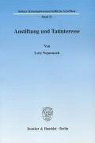 Anstiftung und Tatinteresse