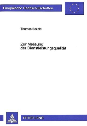 Zur Messung der Dienstleistungsqualität