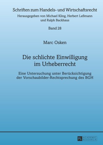 Die schlichte Einwilligung im Urheberrecht