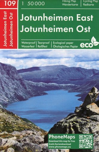 Jotunheimen West, Wander - Radkarte 1 : 50 000