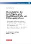 Checkliste 10 für die Anfertigung und Qualitätskontrolle von Prüfungsberichten.