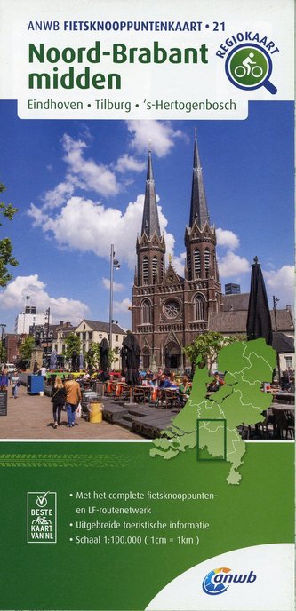 Noord-Brabant midden (Eindhoven/Tilburg/ 's-Hertogenbosch) 1:100 000