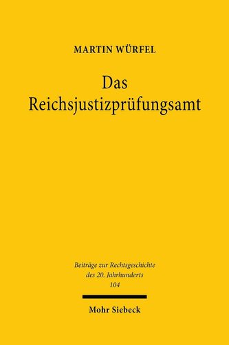 Das Reichsjustizprüfungsamt