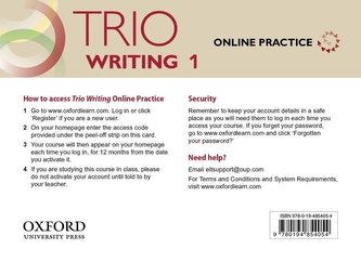 Trio Writing: Level 1. Online Practice Student Access Card