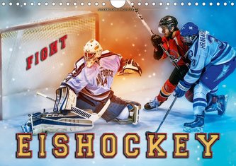 Eishockey - Fight (Wandkalender 2021 DIN A4 quer)