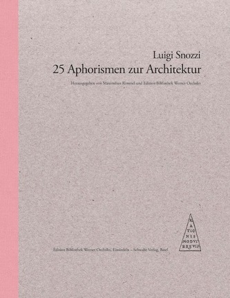 25 Aphorismen zur Architektur