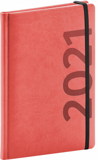 Týdenní diář Avilla 2021, oranžovočerný