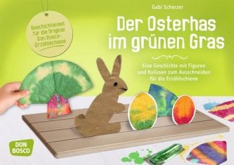 Der Osterhas im grünen Gras