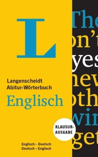 Langenscheidt Abitur-Wörterbuch Englisch, Klausurausgabe