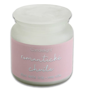 Svíčka Růžové okvětní lístky - Romantika